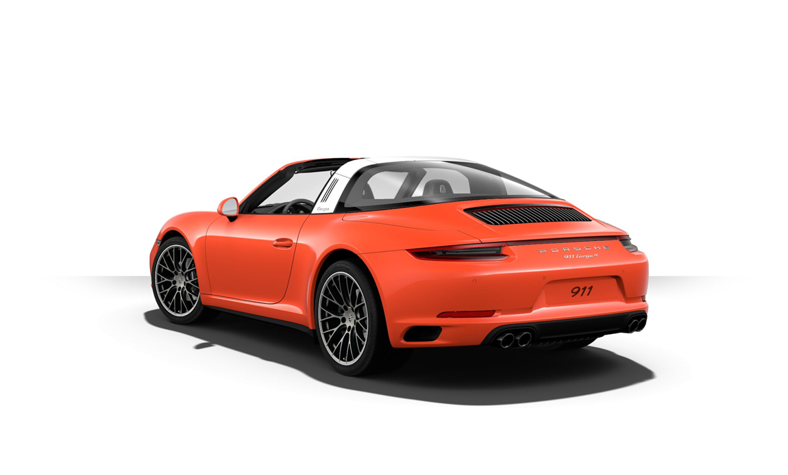 保时捷 911 Targa 4 熔岩橙/黑内 10月份到店,车辆配置总价161.35万元,现车平价销售,另需店内购买第一年商业保险。通过恩佐网购买的车型都是正规品牌授权经销商付款提车,享受品牌官方质保售后服务,同时享受(包退、包换、保修)三包政策。 详细配置单;熔岩橙(33600元),黑色真皮内饰(25300元),熏黑尾灯(6800元),保时捷免钥匙进入系统(13900元),前部和后部停车辅助系统包括倒车摄像头(8300元),包括门控灯的电动可折叠车外后视镜(3800元),助力转向升级版(3300元),黑